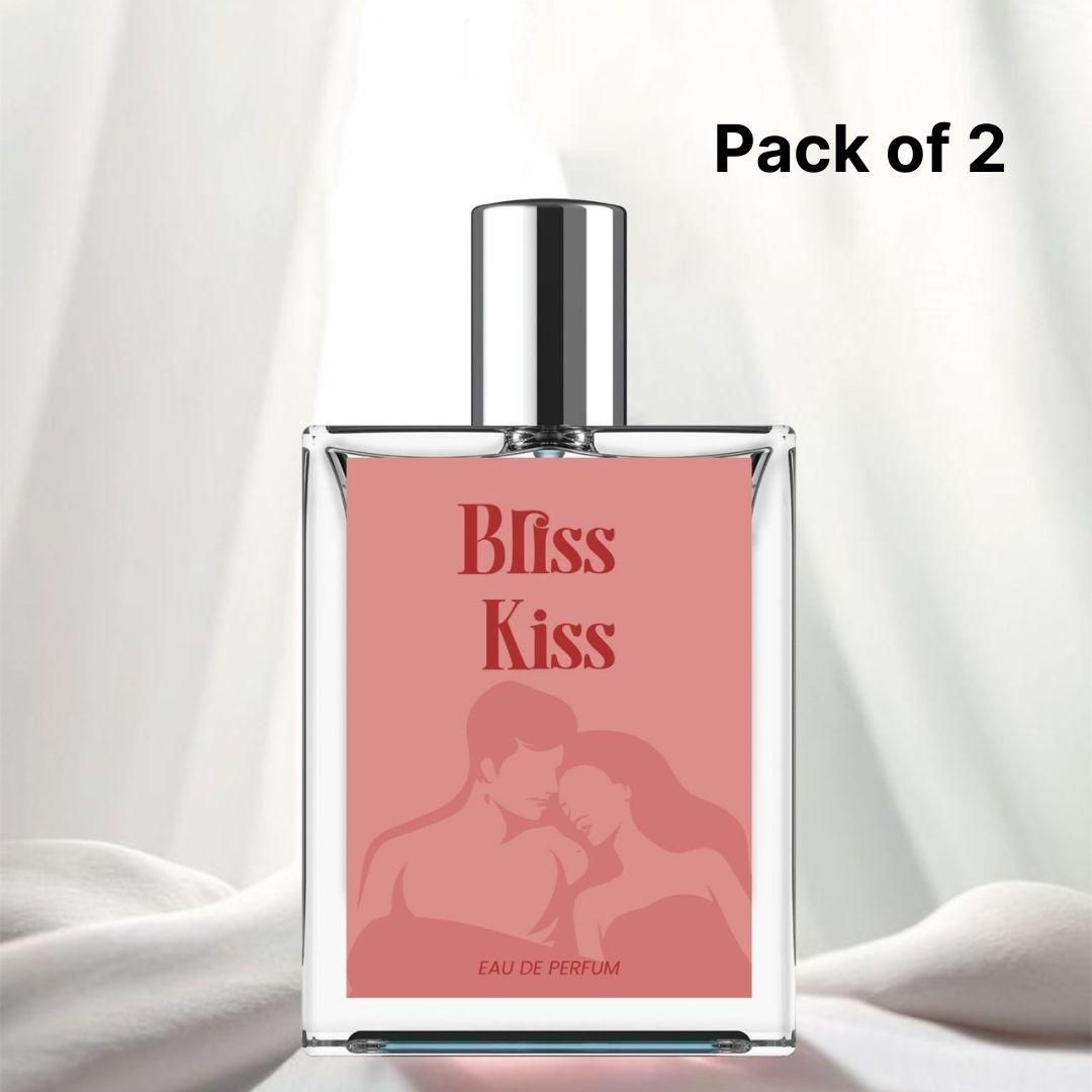 Briss Kiss Eau De Parfum Unisex Romantic Long Lasting Fragrance (Pack of 2)